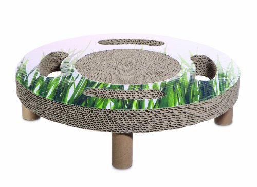 Catit 52415 Kratzbrett für Katzen mit Katzenminze Grasmuster