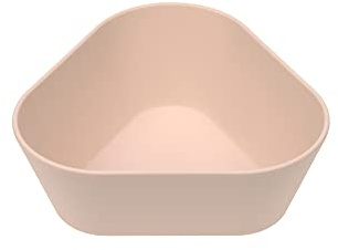 LÄSSIG Ciotola per bambini senza melamina, senza BPA, realizzata in biocomposito/Bowl Geo, powder pink