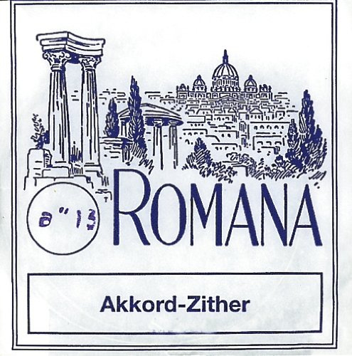 Romana Akkordzither-Saiten Satz 6 Akkorde a 4 Saiten + 25 Melodie, einfach-chörig