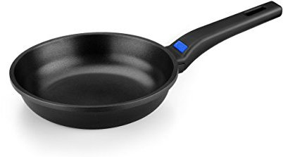 Monix Solid+ Sartén de 24 cm aluminio fundido con antiadherente interior y exterior, apta para todo tipo de cocinas