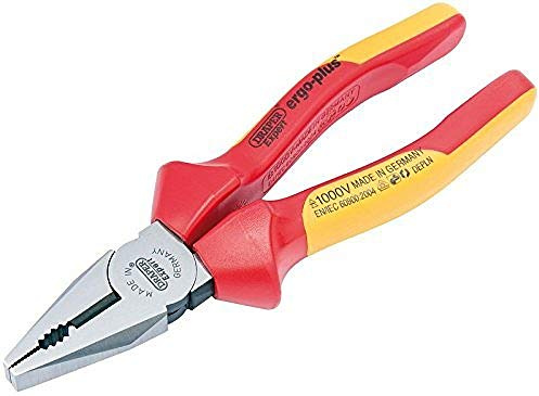 Draper 50243 Expert Ergo Plus Fully Insulated VDE Combination Plier, 200mm