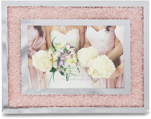 Pavilion Gift Company Glorious Occasions Pink Crystal Wedding Bridesmaids Picture Frame, 6 x 4, Peach