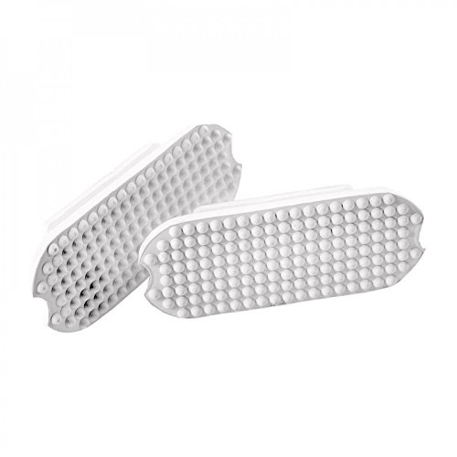 HORZE Stirrup Inserts with Rugged Grip (Set of 2) | Rubber Replacement Pads for Fillis Irons - White - 4.75 in