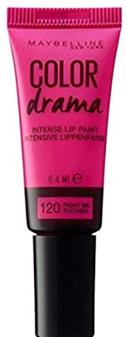 Maybelline New York Color Drama Lip Paint Tinta Labbra, 120 Fight Me Fuchsia