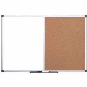 Bi-Office Kombitafel Maya Kork/Whiteboard-Melamin 180x90cm