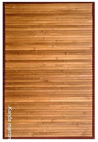 CLARA VIDAL Bertha Hogar - Alfombra Bambú Kanda, 120x180 cm, marrón