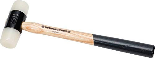 Peddinghaus 5037020040 Nylon Martillo con mango de fresno, tamaño 5 diámetro 40 mm