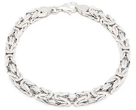 Aurum Jewelry 925 Silberarmband: Königsarmband Silber 7mm 23cm - KARH-70-23