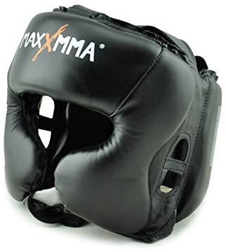MaxxMMA Box-Kopfschutz, Verstellbare Kopfausrüstung, Effektive Stoßdämpfung, MMA-Training, Muay Thai Kopfschutz, Sparring, Kampfkunst, Karate
