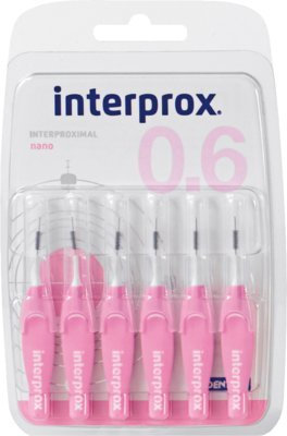 INTERPROX reg nano rosa Interdentalbürste Blister 6 St Zahnbürste