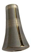 Penbrice Interiors Contemporary cord pull Modern heavy metal light blind string end 4cm x 2.2cm (Black gunmetal)