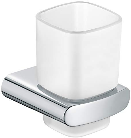 Keuco Glashalter Elegance kpl. mit Echtkristall-Glas verchromt