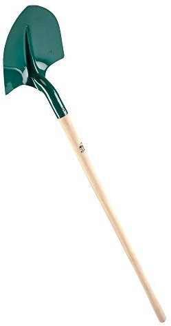 Leborgne, Pelle Ronde tôle 27 cm manche bois TP certifié PEFC 100% 110 cm, Tête en acier trempé en totalité pour une meilleure résistance à l’usure, Pour manipuler la terre, le gravier, le sable