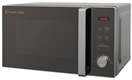 Russell Hobbs RHM2076S - Microondas compacto independiente, 800 W, 20 litros, plateado