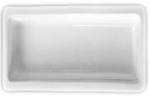 Holst Porzellan GN 1-4 65 Gastronorm GN-Schale 65 mm GN 1/4, weiß, 26.5 x 16.2 x 6.5 cm