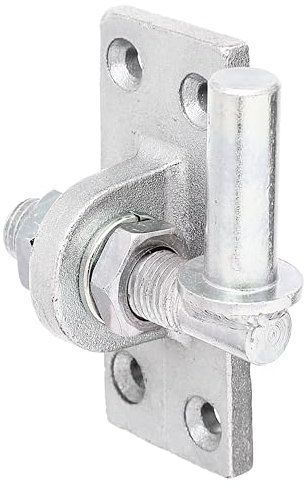 GAH-Alberts 318246 Kloben zum Anschrauben | verstellbar um 20 mm | galvanisch gelb verzinkt | Dornmaß Ø16 mm | Platte 105 x 45 mm