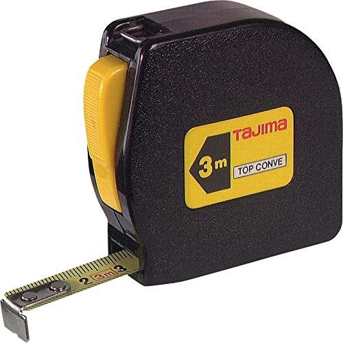 Tajima Ergonomisches Bandmaß, 3 m/13 mm Original mit Clip, 1 Stück, TAJ-11596