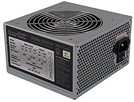 LC-POWER LC600-12 V2.31 | ATX Netzteil mit 600 Watt | Office Serie, Wirkungsgrad bis 89 Prozent | 120 mm Lüfter, nicht modular