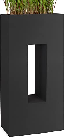 Pflanzwerk® Pflanzkübel Vista Anthrazit 92x45x27cm *Frostbeständiger Blumenkübel* *UV-Schutz* *Qualitätsware*