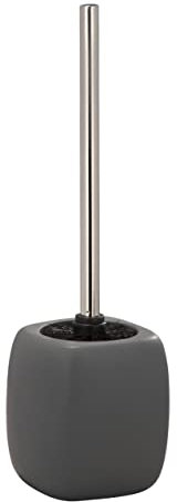 WENKO WC-Garnitur Faro Grey - WC-Bürstenhalter, Keramik, 12 x 40 x 12 cm, Grau