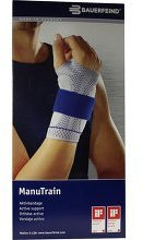 MANUTRAIN Handgelenkbandage Gr.1 links schwarz 1 Stück