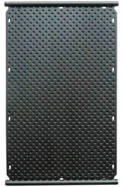 Pool Schwimmbad OKU-Absorber F1002, schwarz mit 4 Anschlussstutzen, d 38 mm und beidseitig integriertem Sammelrohr d=40 mm, Abmessung 1320 x 820 mm