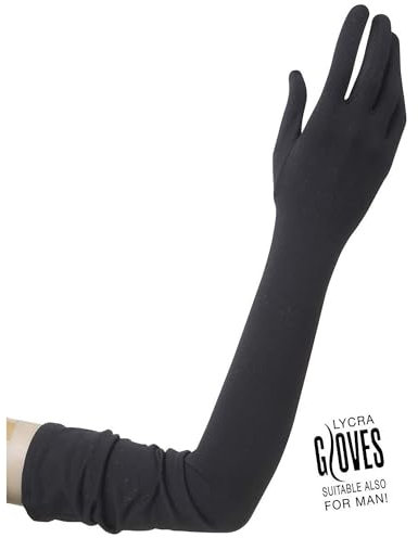 W WIDMANN MILANO Party Fashion - Handschuhe, 60 cm lang, Karneval 20er Jahre, Party Thema