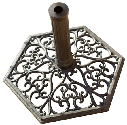 Loberon Pied de Parasol Montant, Marron Vieilli