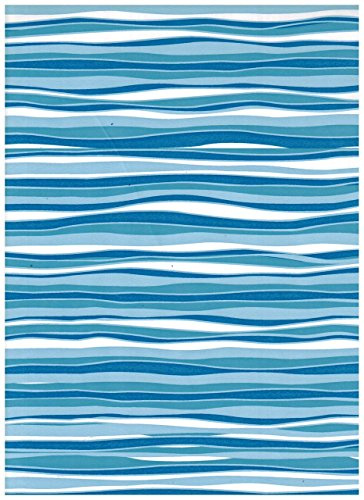 Con-Tact Brand Creative Covering, Self-Adhesive Shelf Liner, Multi-Purpose Vinyl Drawer Liner, Easy to Use and Apply, 18'' X 9', Wave Marina
