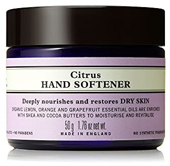 Neal's Yard Remedies Citrus Hand Softener | Fragrant Balm, Ideal for Dry or Cracked Skin | 50g
