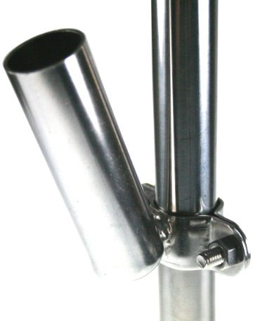 ARBO-INOX® -Flaggenstockhalter - Edelstahl A2 - Schellenmontage - Relingmontage - mit Schrauben und Muttern