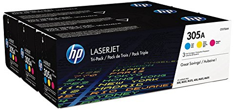 HP CF370AM - 305A Multi Pack Cyan Magenta and Yellow Toner