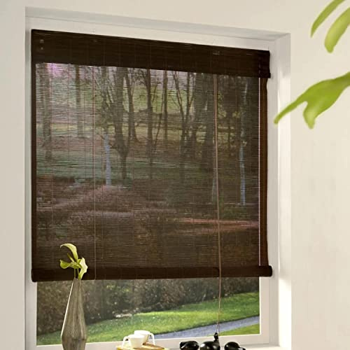 Madeco Rollo Roll'Up Bambus, 123 x 180 cm, mit Bohrung, Schokoladenbraun