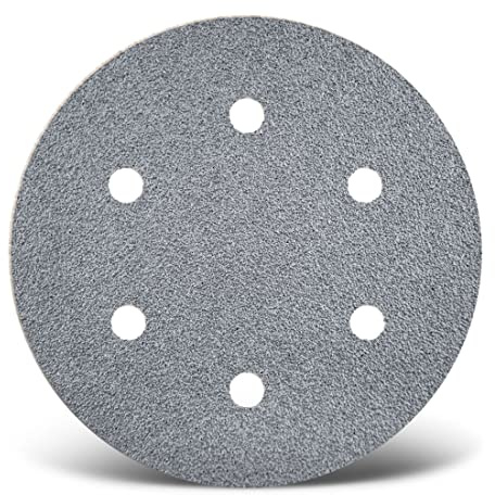 MENZER Platinum Dischi abrasivi 225 mm, 6 fori (5 Pz.) G40 | p. Levigatrici per muri, Corindone semi-friabile, supporto a gancio e anello