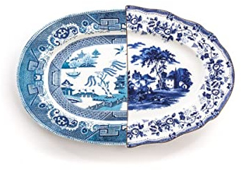 Seletti Vassoio in Porcellana Hybrid-Diomira Cm.37X24,8