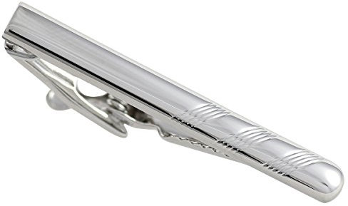 Slipsklämma / slipstång / slipsnål LINDENMANN, silver, med presentask, 73089