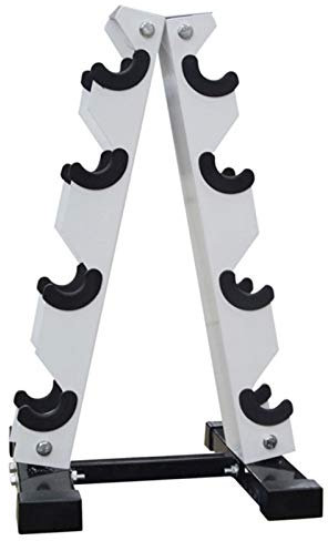 Hantelständer - Kleine Hantelablage mit Stahl, 3/4-stufiger Hantelständer nur Handgewichtshalter für Kurzhanteln Compact A-Frame Home Richolyn
