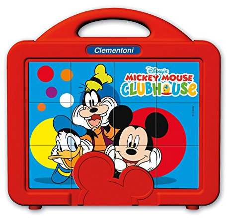 Clementoni Mickey Mouse Club House Baby Cubes Puzzle (12-Piece, Multi-Colour)