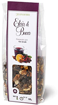 Regina di Fiori Elisir di Bacco Preparato per Vin Brulè | Con Futta e Spezie, Sacchetto da 100g