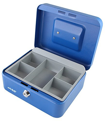 HMF 10120-05 Caisse à Monnaie 20 x 16 x 9,5 cm, bleu