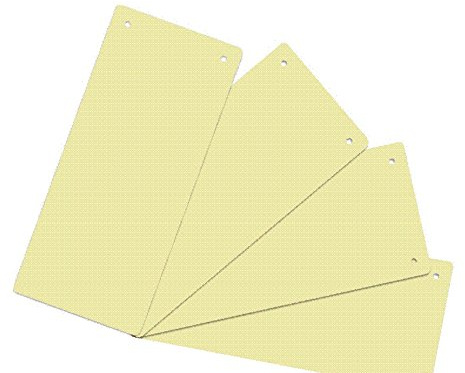 WEKRE GMBH Trennstreifen RC gelb 100 Blatt, 240x105mm