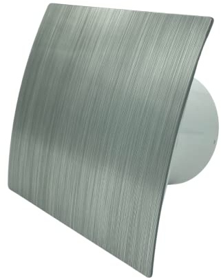 Extractor de baño con temporizador 100 mm ES-100T acabado cromado cepillado