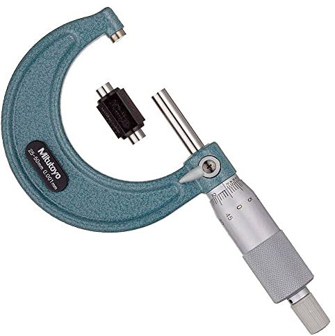 Mitutoyo 103-130 Economy Design Außenmessschraube, 25-50 mm, mit 0,001 mm Skala