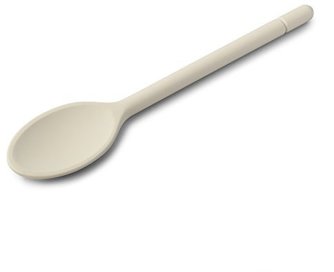 Zeal Silicone Non-Stick Cooking Spoon (30cm) -Cream, 30 cm