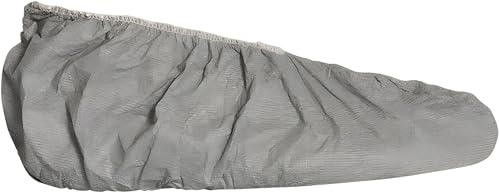 DuPont FC450SGY0002 Safespec 2.0 5.4 mil Tyvek FC Disposable Shoe Cover with Elastic Closure, 17-1/2'' One Size Fits All, Gray
