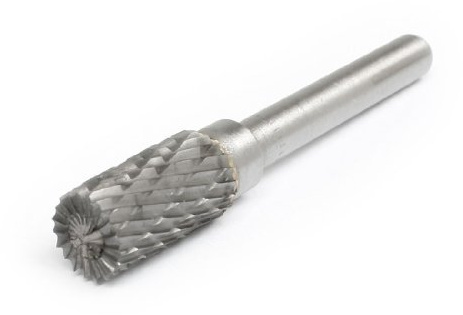 sourcingmap Fraise Rotative en carbure de tungstène à tête cylindrique à coupe double 10 mm x 20 mm Lime rotative