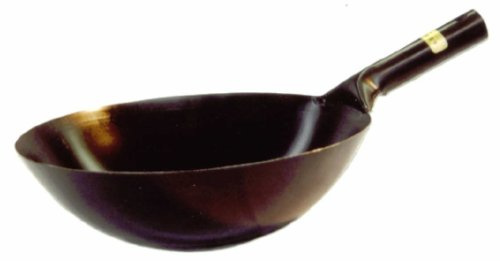 SUNRISE Kitchen Supply 16 Japanese Style Steel Wok