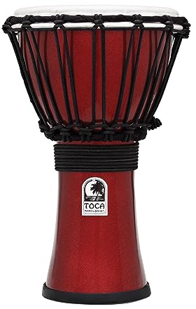 TOCA TFCDJ-7MR 18 cm Freestyle Colorsound Djembe Metallröd