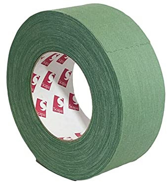 Scapa - Cinta adhesiva de tela para reparaciones (5 cm x 50 m), color verde