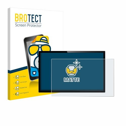 BROTECT Schutzfolie für Displays 15.6 (39.6 cm) [345x194 mm, 16:9] | Entspiegelnder Displayschutz Made in Germany Touch-Panel PCs Matte Displayschutz-Folie Anti-Reflex Einfache Montage